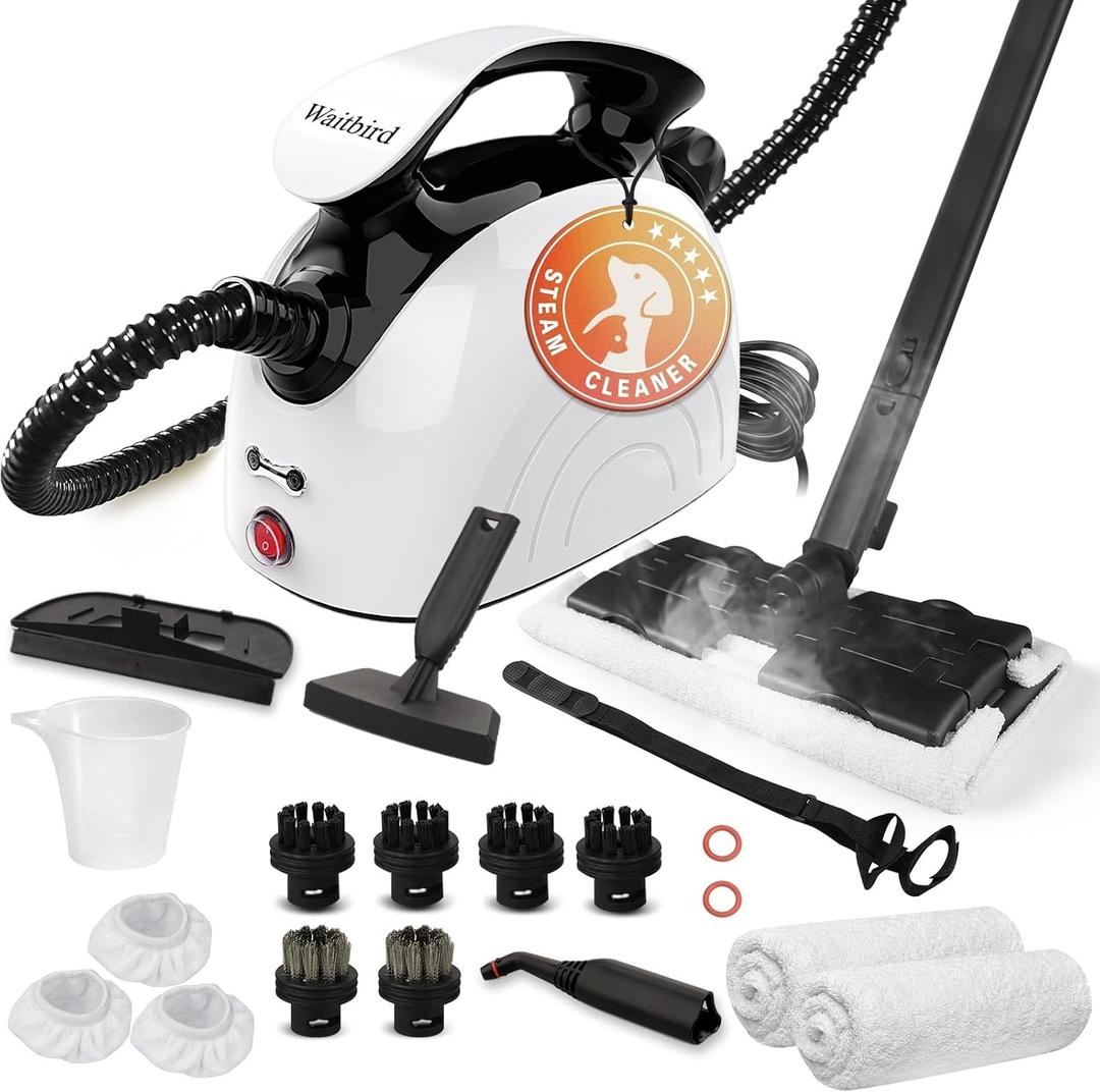 Waitbird Steam Cleaner, Steam Cleaner For Home, Handheld Steamer For Cleaning With 21 Accessories, 248 F High Temperature, Suitable for Grout, Floor,Grease Stain