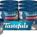 Blue Buffalo Tastefuls Wet Cat Food Paté, Made with Natural Ingredients, Salmon Entrée, 5.5-oz Cans (24 Count) Best By: 2028 Aug 04