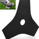 AC04105 8” Replacement Heavy Duty Reversible Steel Tri-Arc Brush Cutting Blade Compatible with Ryobi & Expand-It RY254BC RY40255-BRC RYBRC77 Models, Hardened Steel Cutting Through Brush and Weeds