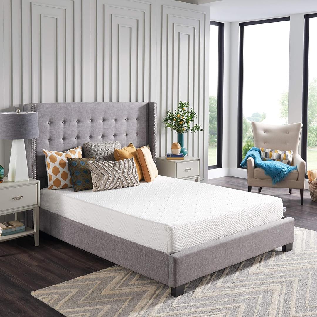 Sealy 8 Inch Queen Size Foam Bed in a Box, Multiple Layers of Foam Help Support Sleep at Night, Firm Feel and CertiPur-US Certified, King (Onyx)