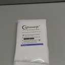 Chyhomenyc 2 Panels White Curtains 24 Inch Length Tier Curtain, Faux Linen Textured Small Cafe Curtains, Light Filtering Short Camper Curtain for RV Window Bathroom, 30x24 Inch, 2PCS