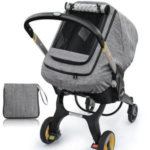 Waterproof Baby Car Seat CoverCold Weather Carseat Cover for Babies,Infant Car Seat Cover Canopy for Boy Girls,Windproof Car Seat Canopy for Boys & Girls, Keeps Babies Warm and Cozy(Gray Melange)