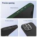 Nillkin for iPhone 16 Pro Max Case with Camera Protection & Stand, Compatible with MagSafe, Shockproof Silicone Slim Phone Case iPhone 16 Pro Max, Soft Anti-Scratch Microfiber Lining, Midnight Green