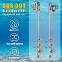 BeneLabel 26" Boat Anchor with 32ft Rope Screw Sand Anchor for Pontoon Boat