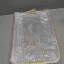 Ferrochef 6 Pack Clear Serving Platters with Handles 14.8 x 9.4 Inch Large Party Plastic Serving Trays with Gold Rim Reusable for Food, Cookie, Cake, Turkey, Cheese, Fruit, Appetizer