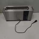 Mueller UltraToast Full Stainless Steel Toaster 2 Slice, Long Extra-Wide Slots with Removable Tray, Cancel/Defrost/Reheat Functions, 6 Browning Levels with LED Display, Housewarming Gifts New Home