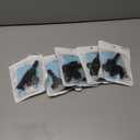 5 x Leather Badge Holder and Adjustable Retractable Lanyards, Quick Release Buckle and Safety Breakaway Lanyards with Swivel Metal Clasp for Offices, Staff, Students, Employees (1 Pack, Sa-light Blue)