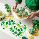 St. Patrick's Day Paper Napkins Green Shamrock Disposable Guest Napkins Plaid Dot Hand Towels for Irish Party Spring Holiday Kitchen Bathroom Dinner Table Decor Supplies, 50 Pcs