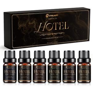 Hotel Collection Diffuser Oil, My Way, Westin, Midnight in Miami, Inspired by The Most Popular 5-Star Hotel Scents, Fragrance Oil Set 6 * 10 ml (0.34 Fl Oz (Pack of 6)