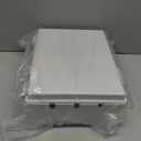 Electrical Junction Box, Ventilated Design, Cable Grommets, Indoor/Outdoor Use with Mounting Panel & Hinged Cover. Waterproof IP 65. (Grey Cover, 15"x11"x5.1")