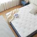 Full Size Mattress, 12 Inch Hybrid Memory Foam Mattress in a Box with Independent Spring, Soft and Pressure Relief, CertiPUR-US Certified