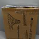 Basketball Rim, 18" Replacement Wall Mounted Outdoor Basketball Hoop, Heavy Duty Solid Steel, Double Spring Basketball Hoop Rim with All Weather Net for Indoor and Outdoor Hanging