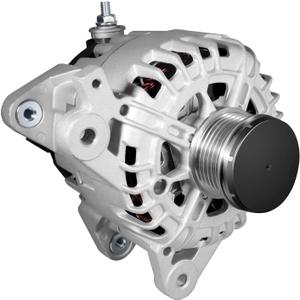 11648N New Alternator Replacement for L4 2.5L Nissan Rogue 2014-2018, 12V 120A 6-Groove Clutch Pulley Clockwise, 23100-4BA0A, 23100-4BA0B, TG12C152