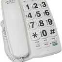 REIZEN Big Button Speaker Phone - White with Black Numbers