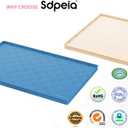 Sdpeia Under Sink Mat 22"14" Waterproof Silicone Cabinet Liner & Sink Protector for Kitchen & Bathroom, Multi-Purpose Organizers Tray for Pets, Laundry, Cat Litter Mat (Ocean Blue)