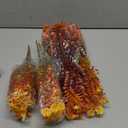 TURNMEON 12 Bundles Artificial Fall Flowers for Outdoors Fall Thanksgiving Decorations,UV Resistant Fake Mums Faux Fall Plants Plastic Orange Boston Fern Eucalyptus Home Gardens Porch Autumn Decor