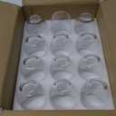 Stemless Wine Glasses Set of 12, 15 Ounce Smooth Rim Standard Wine Glass Tumbler for Red, White Wine, Dishwasher Safe