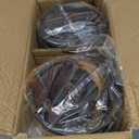 WELTRANS Plug in Industrial 2 Pack Farmhouse Pendant Light, Mini Cage Pendant Lighting in Black Finish with Crystal, Adjustable Length Hanging Light Fixture for Hallway, Bedroom, Living Room, Kitchen