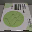 2 Set Open Front Stackable Storage Bins, Bamboo Stacking Storage Bins Food Vegetable Makeup Containers, Organizer Bins for Kitchen, Bathroom, Office, Cabinet, Countertop Storage (Long Black)