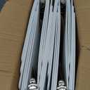 SUIN Bulk 12 Pack 0.5-inch 3 Ring Binders -Durable 1/2'' Binders with Roung Ring Binder, Large 100 Sheet Capacity, Fit 8.5" x 11" US Letter Size Paper, White (0.5'' White - 12 Packs)