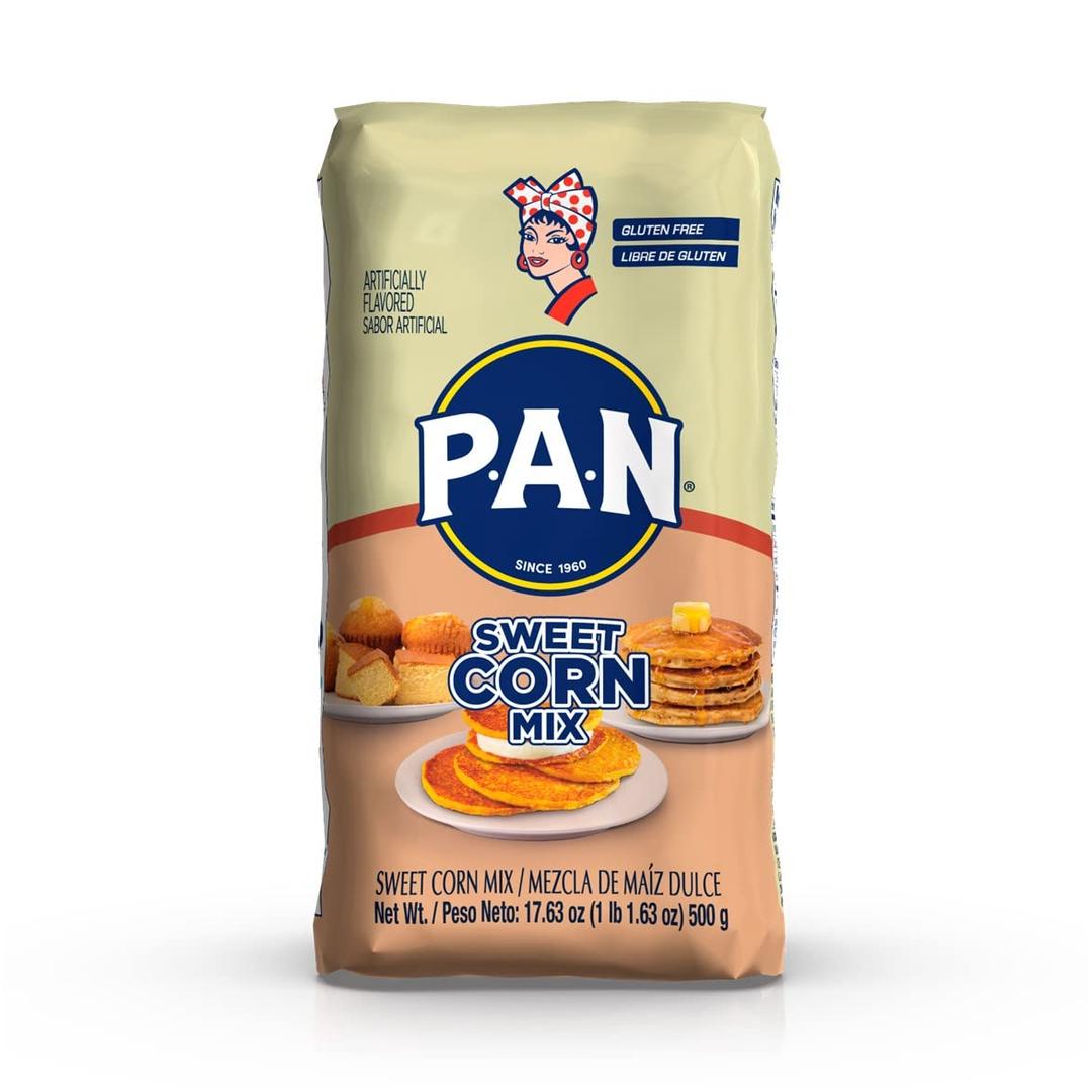 4 x P.A.N. Sweet Corn Mix  Gluten Free Mixture for Cachapas (1.1 lb/Pack of 1)