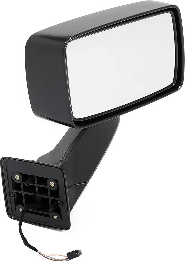 HECASA Power Mirror Right Compatible with 2006-2010 Hummer H3 H3T Power Side Mirror Towing Mirror Replacement for 20836084 Black (Passenger Side)