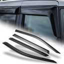 M-AUTO Outside Mount Window Visors Compatible with 2021-2023 Chevy Tahoe/GMC Yukon, Tape-On Rain Guards Shields, 4 PCs