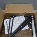 SUPERJARE Nightstand with Charging Station, Bed Side Table with Adjustable Fabric Drawer, Night Stand for Bedroom, 3-Tier Storage End Table, for Living Room, Rustic Brown and Black (M (11.8"D x 15.7"W x 23.4"H))