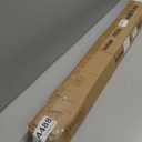 1 1/8 Inch Diameter Curtain Rods, 48-84 Telescoping Large Single Window Drapery Rod Heavy Duty With Adjustable Modern Brackets, Matte Nickel