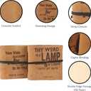 TUZECH Handmade Christian Inspirational Diary - Psalm Faith Journal/Christian Devotional Journal/Faith Journal for Men and Women/Vintage leather prayer journal/Daily devotional journal - set of 2