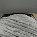 BEDELITE Fleece Full Comforter Set -Super Soft & Warm Fluffy Light Grey Bedding, Luxury Fuzzy Heavy Bed Set for Winter with 2 Pillow Cases