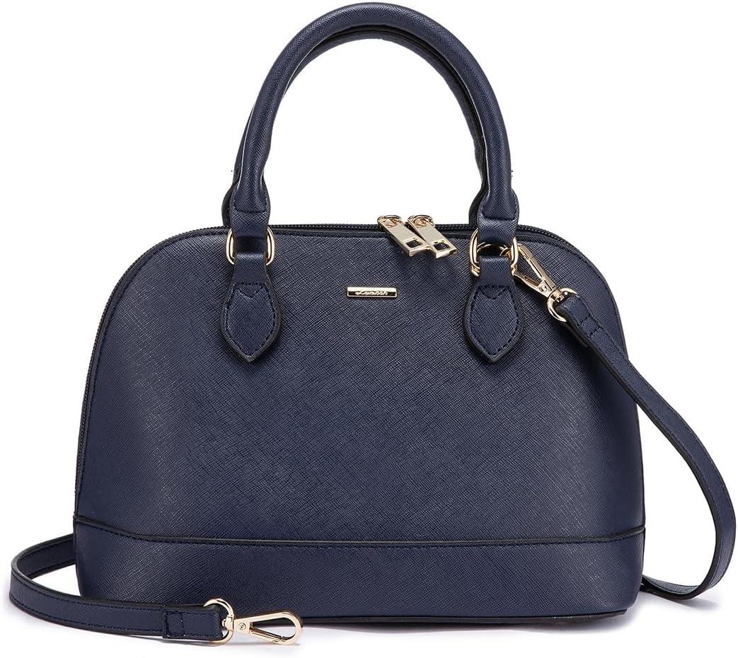 LOVEVOOK Purse for Women Crossbody Bags Classic Double Zip Top Handle Dome Satchel Bag