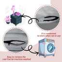 Inflatable Dog Cone Collar-Soft Protective Cone for Dogs After Surgery,Dog Donut Collar for Large Medium Small Dogs and Cats (Grey,Large) (Large(Neck:12"-18"))