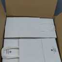 BagDream Gift Bags 100Pcs 5.25x3x8 Small Kraft Paper Gift Bags with Handles Bulk, White Paper Sacks for Wedding Birthday Party favor, Retail, Merchandise, Small Grocery