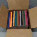 60 Pack Blank Notebook Journals Bulk, A5 Unlined Paper Composition Notebook, 8.3x 5.5, Kraft Cover with Rainbow Spines, 15 Colors 60 Pages for School Office Travel