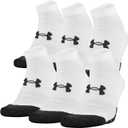 Under Armour Adult Performance Tech Low Cut Socks (X-Large, White (6-Pairs))