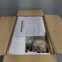 Fiqevs Upgraded Dimmable Globe Floor Lamp for Living Room, Mid Century Modern Gold Tree Floor Lamps with LED Bulbs, Elegant Standing Lamp for Bedroom, Office, Dining Room