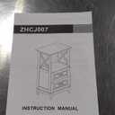 White Nightstand, Tall Bedside Table, Farmhouse Side Table with Storage Drawers and Open Shelf, Wooden Rustic End Table Cabinet for Bedroom, Home Office, White