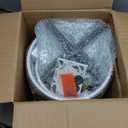 ARNIS Modern Plant Pots, Large Planters with Stand, Set of 2 Decorative Planters, Metal Pots with Drainage Holes for Living Room, Office, Garden or Balcony, 10.5 &12.25 Inch, White