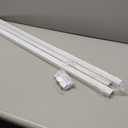 Ceiling Curtain Tracks 18FT,Curtain Track Wall Mount,Ceiling Mounted Sliding Door Curtains Rails Outdoor Extra Long Curtains Rod Room Divider Track for Living Bedroom with Hooks,White