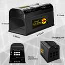 Upgraded Rat Trap - Humane Electric Mouse Trap Zapper with High Voltage Instant Kill for Chipmunk Squirrel Gopher Mole Mice Rats, Indoor Outdoor Use, No Touch & Reusable Rodent Control for Home
