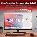 [2-Pack] 24 Inch Computer Privacy Screen Filter (16:9 Aspect Ratio) - Removable, Anti Glare & Blue Light Blocking, Compatible with HP Dell ASUS Acer Samsung Monitors