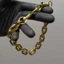 Bag Purse Charms Extender Chain - Chunky Gold/Silver Chain Strap for Handbags - Vintage Keychain Bag Decor for Women