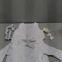 Baby Boy Clothes Suit Infant Gentleman Wedding Outfit Dress Shirt+Bowtie+Vest+Corsage+Suspender+Pants 6Pcs (18-24 Months, White)
