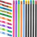 Outus 100 Pieces Color Changing Mood Pencil 2B Changing Fun Pencil Assorted Color Thermochromic Pencils with Eraser for Christmas Valentine Birthday Pencils Party Favor