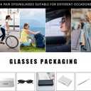 Tsctswk 2 Pack Retro Oval Sunglasses for Women,90s Chic Cat Eye Lightweight Trendy UV protection Sun Glasses for Womens (Black Frame/Grey Lens + Black Frame/Grey Lens)