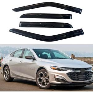IG Window Visors Fit for 2016-2025 Chevrolet/Chevy Malibu, Out-Channel Rain Guards Vent Wind Deflectors 4PC, Car Accessories for 16-25 Malibu (Excludes 2016 Limited Model)