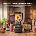 Ninja Kitchen System | All-in-One Food Processor & Blender for Smoothies | Includes Pitcher, (2) 16 oz. To-Go Cups & 8-Cup Bowl | Makes Salsa, Dough, Shakes, & Frozen Drinks | 1500W | Black | BL770