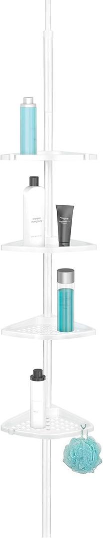 Better Living Products 70040 ULTI-MATE Rust Proof Aluminum Tension Shower Pole Caddy, No Size, White