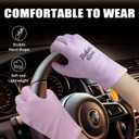 HandLove Premium 100% Cotton Gloves | Moisturizing Gloves for Dry Hands & Eczema | Overnight Sleeping Gloves, Eczema Gloves | Touchscreen | Touch Purple, 12 Pairs